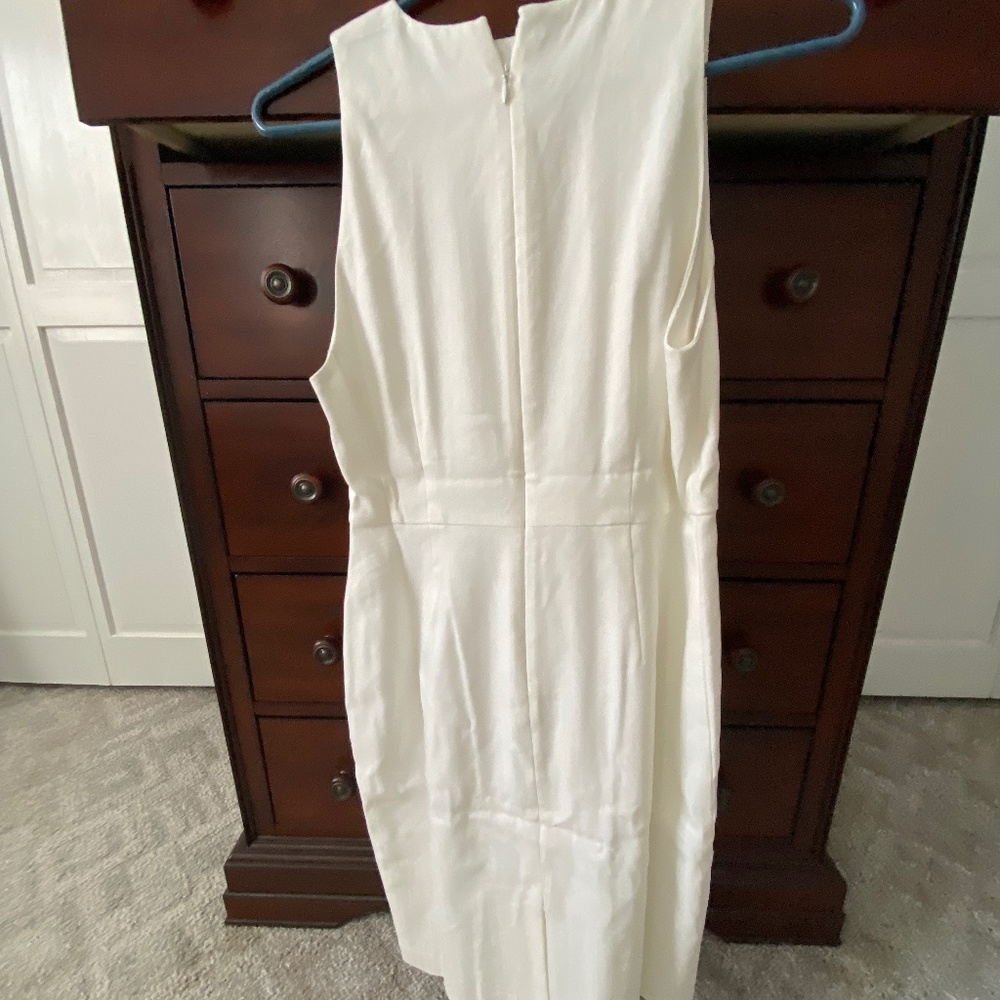 White linen dress - Ann Taylor- brand new 4 petite